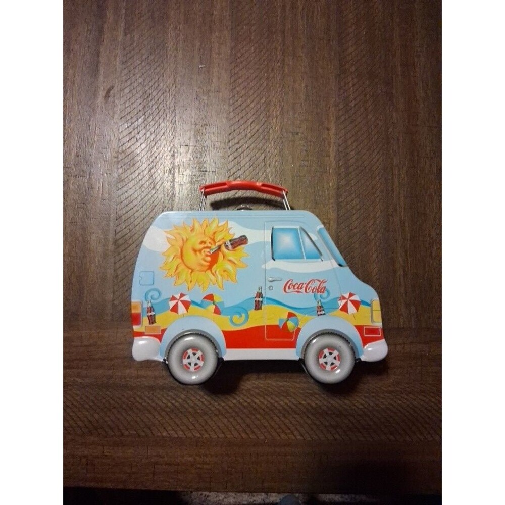 Coca Cola Tin Van Shaped Lunch Box